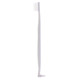 Orthodontic double-sided toothbrush for braces care, white